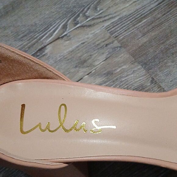 Lulus Harper Almond short block heel strappy heel open toe shoes Sz 8 NWOT - Picture 7 of 8